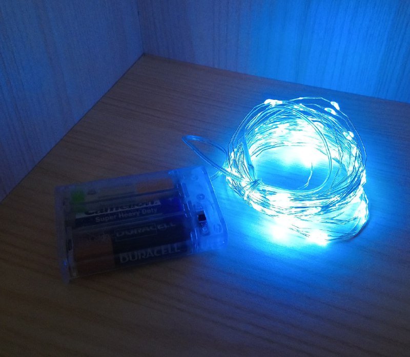 Гирлянда роса на батарейках 10 метров