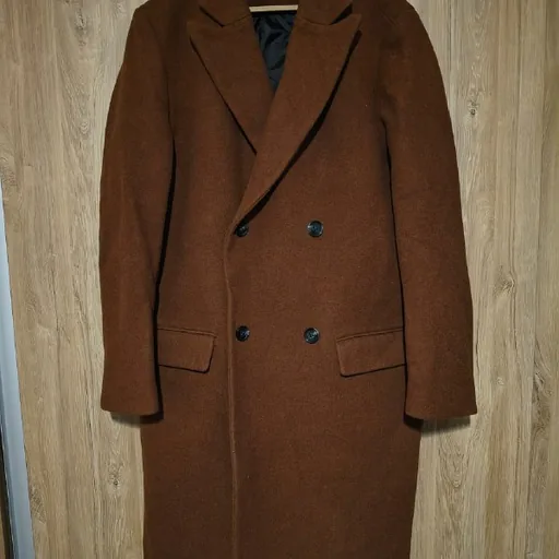 Чоловіче коричневе тепле пальто H&M