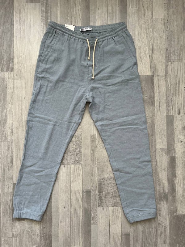 льняные мужские штаны Zara, размер L 2