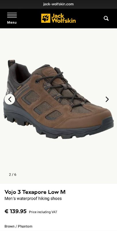 Ботинки походные водонепроницаемые Jack Wolfskin размер 40 8
