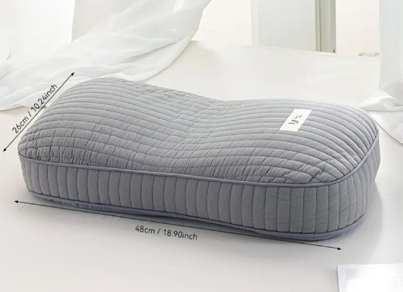 Две подушки с гречкой зелёные с наволочками 3