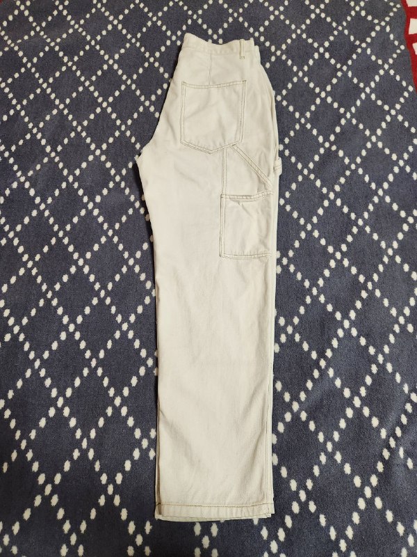 Белые брюки прямого кроя Pull Bear, размер евро 40 3