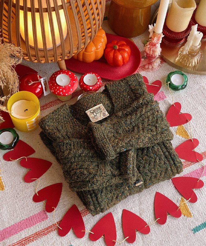 винтажный ирландский кардиган из шерсти женский размер М 2