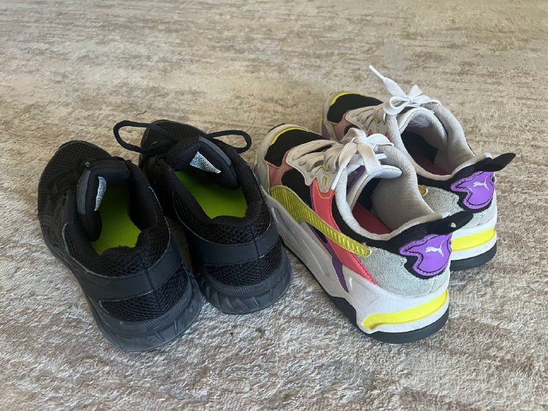 Две пары кроссовок Puma, ASICS размер 36,7-37 2