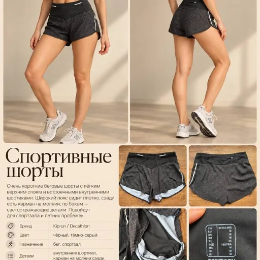 ქალის Decathlon-ის სპორტული შორტები