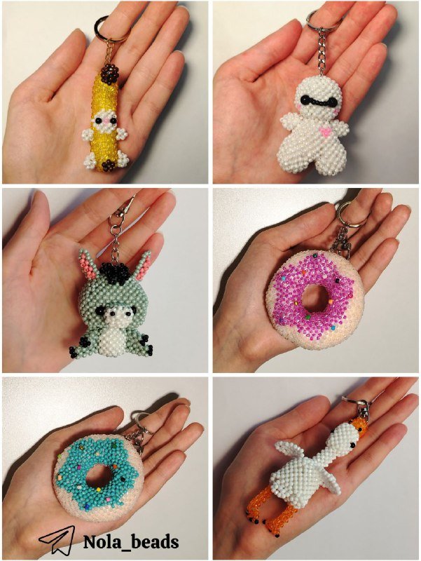 Брелки и подвесы из бисера