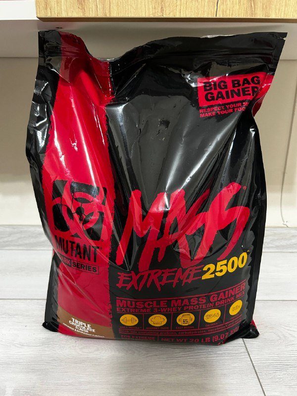 Гейнер Mutant Mass Extreme 2500, 9 кг