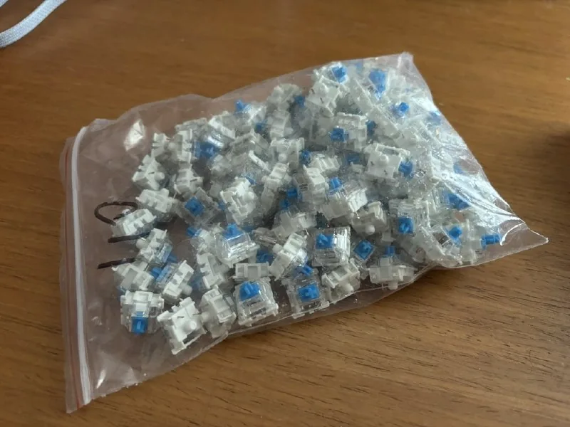 Переключатели для механической клавиатуры Gateron G Pro Blue