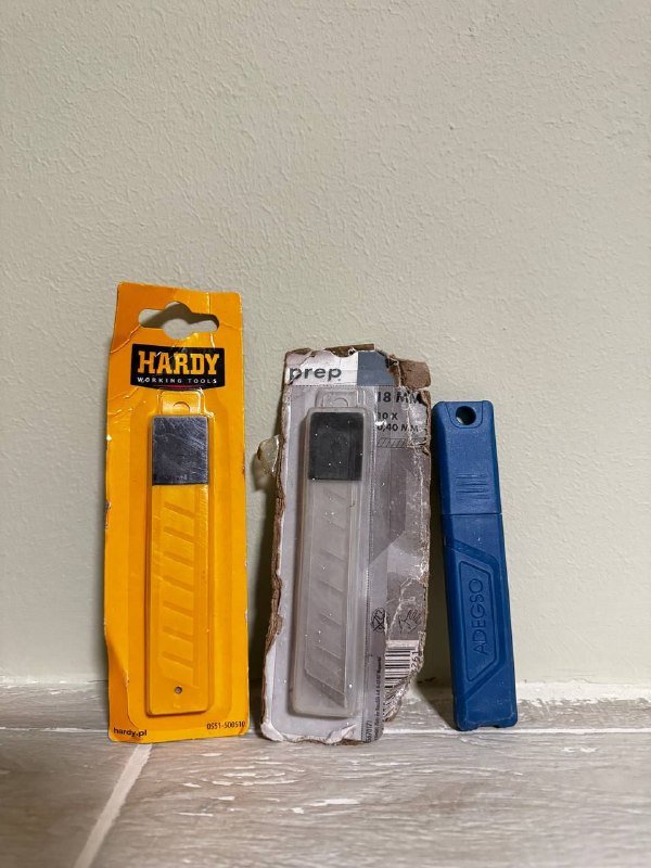 Лезвия от канцелярского ножа упаковка