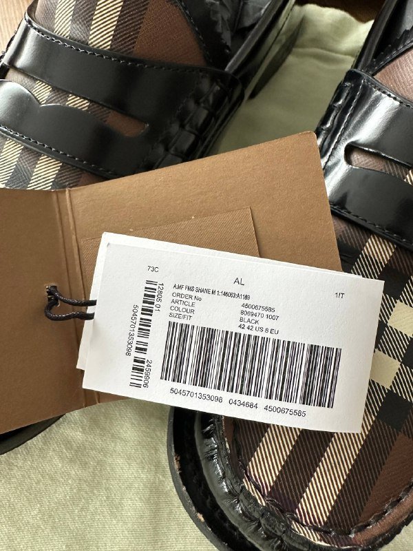 Burberry мужские лоферы 42р 2