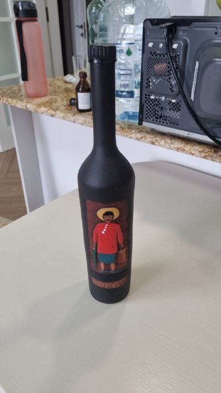 Глиняная бутылка ручной работы
