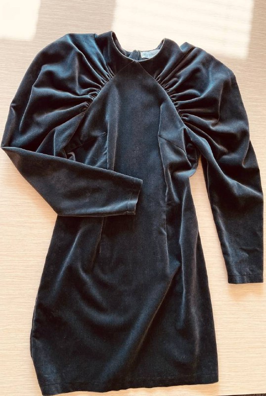 Женское платье mysoulcoat чёрное вельвет S/M
