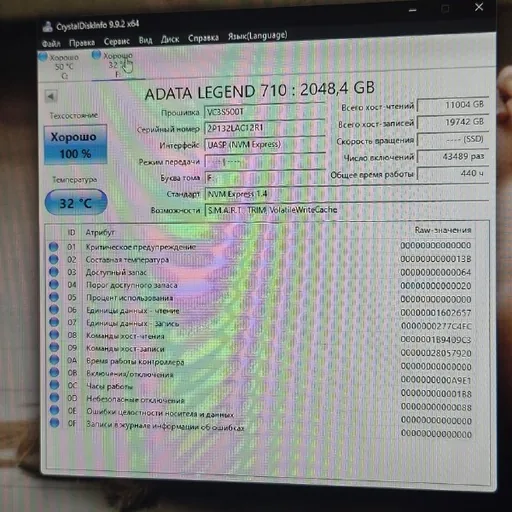 SSD ADATA LEGEND 710 2 ТБ, кейс Acasis