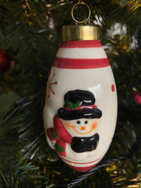 Набор ёлочных игрушек красно-белых 7