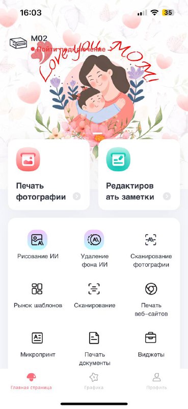 Мини-принтер Phomemo M02 PRO Bluetooth 4