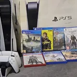 PlayStation 5, проектор Wanbo X5 Air, руль PXN V10 1