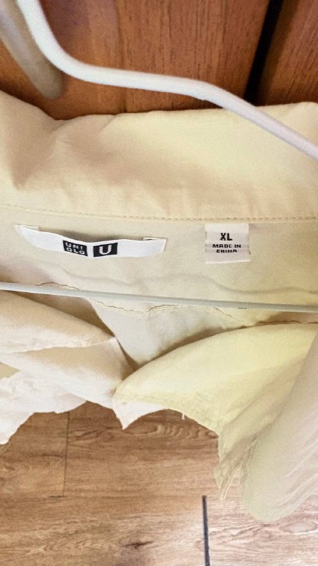 Рубаха Uniqlo бежевого цвета xl 2