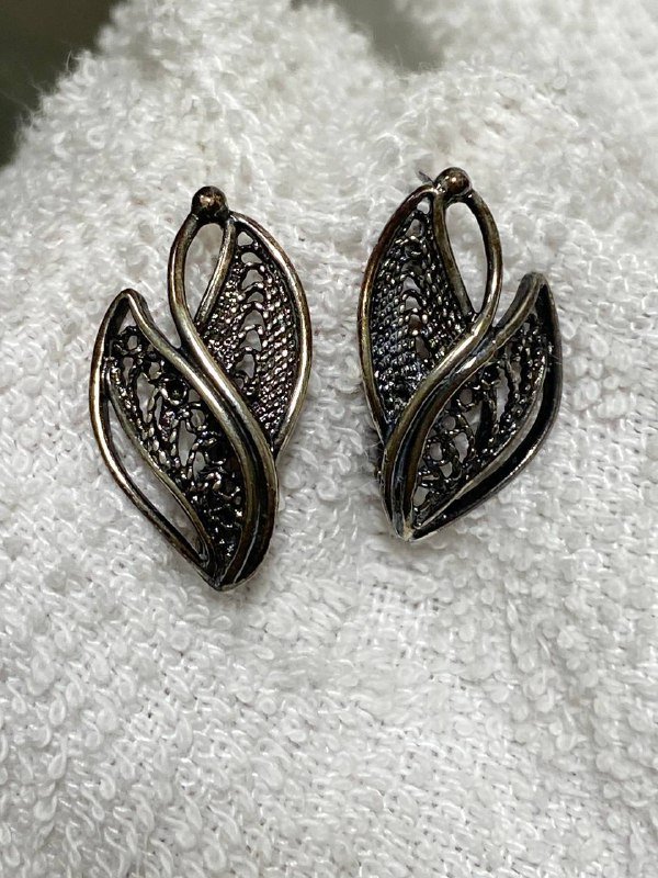 Серьги серебро 925 с оксидным покрытием 4