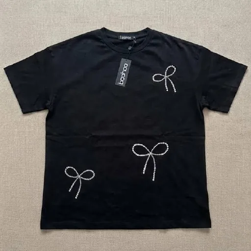 Новая майка Boohoo, джинсы mom, кофта