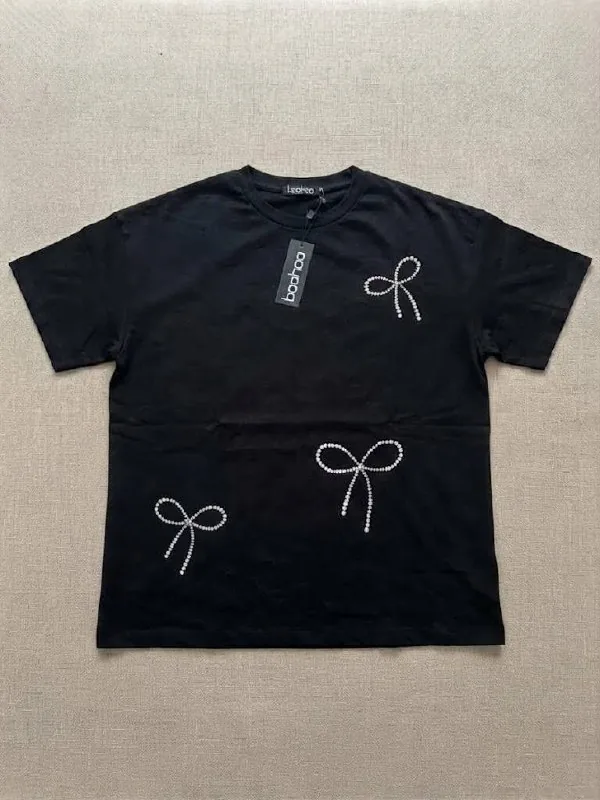 Новая майка Boohoo, джинсы mom, кофта 1
