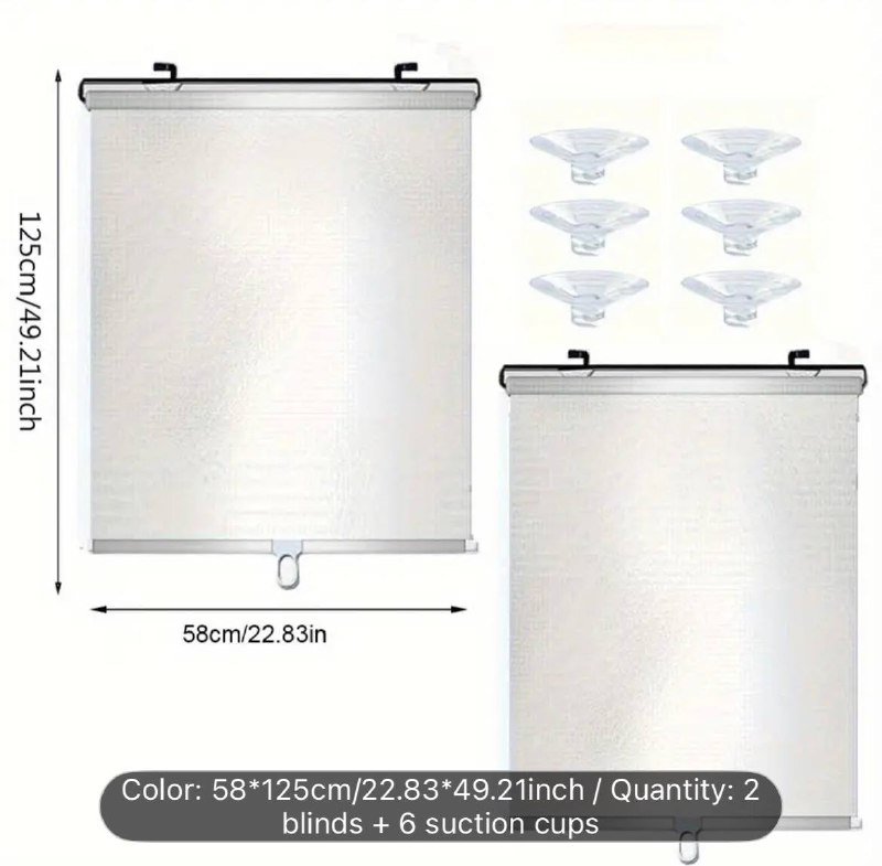 Блэкаут роллеты на окна 58см*125см 4 шт