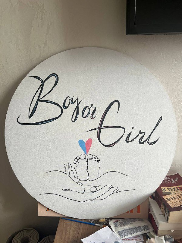 Мольберт, холст для гендер пати, краска для волос, книга 3