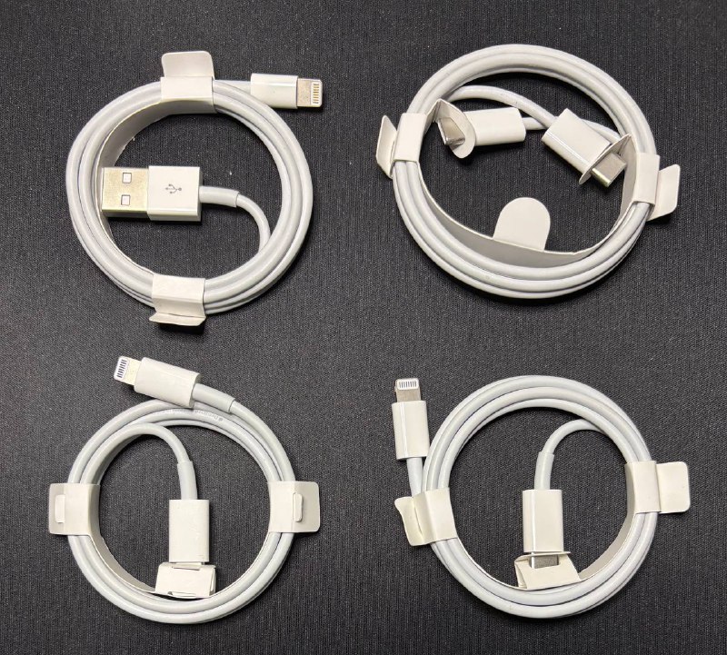 Оригинальные кабели Apple USB-A lightning, USB-C lightning, USB-C USB-C