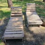Деревянные шезлонги, лежаки 2