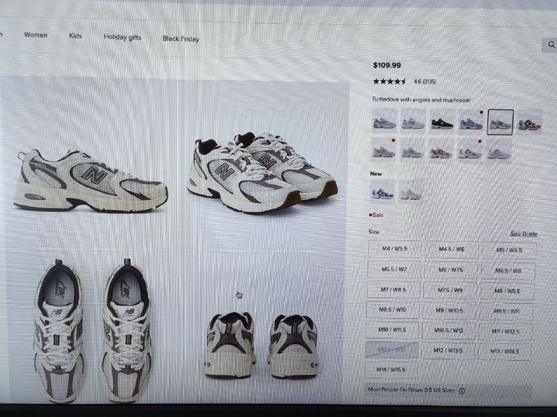 Кроссовки New Balance 530 мужские, размер 25,5 см 4