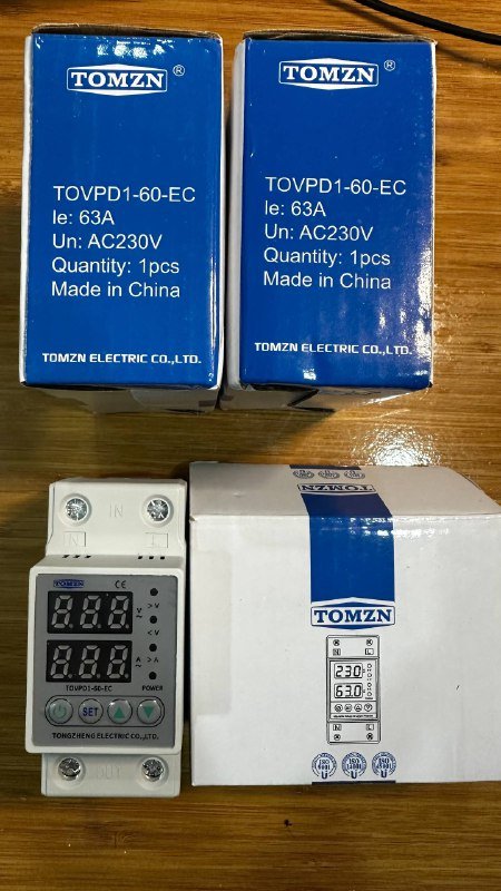 Реле напряжение Tomzn 1 фазное 63A