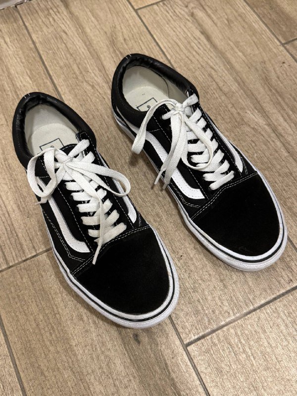 Мужские кеды Vans черно-белые