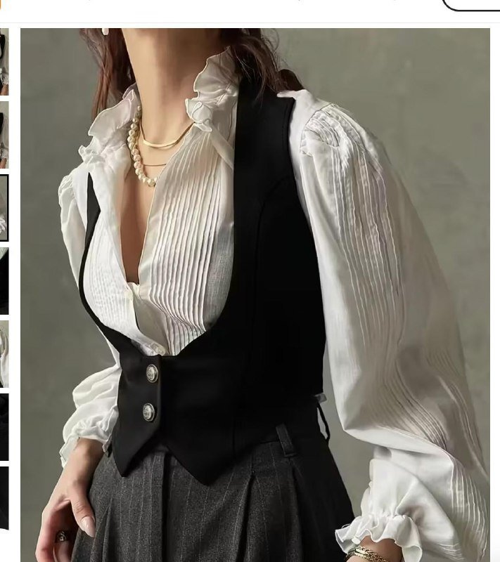 Женская черная жилетка 2