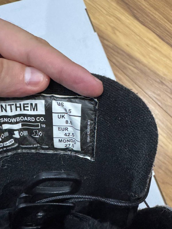 Ботинки для сноуборда RIDE ANTHEM размер 42,5 7