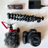 Цифровая камера Canon EOS M50 Mark II, микрофон, штатив 2