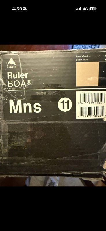 Burton Ruler Boa сноубордические ботинки коричневый/песочный, размер 11 2