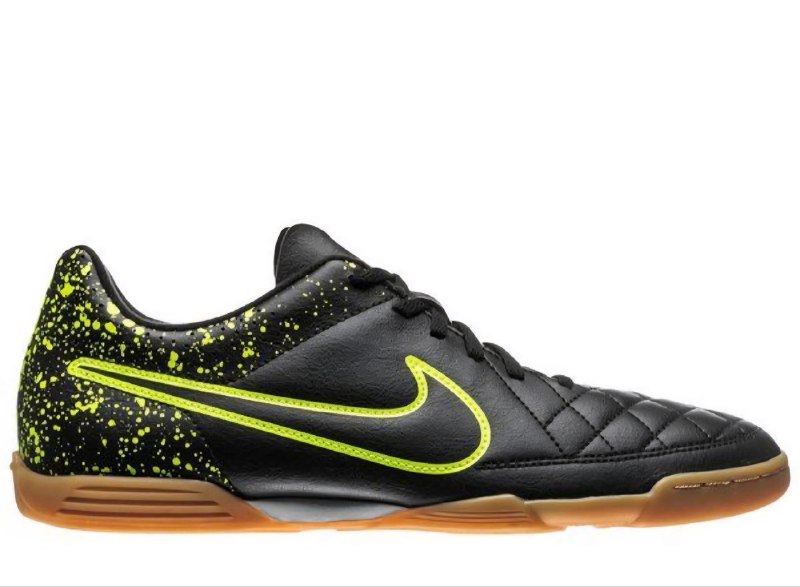 Бутсы Nike Tiempo Rio II IC черные с желтым 42.5-43 7