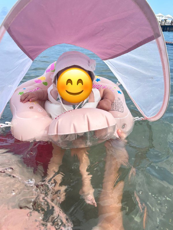 Надувной круг с навесом для ребенка до 11 кг 2