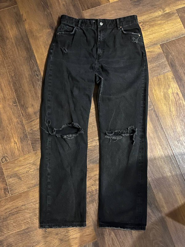 винтажные расклешенные джинсы, джинсы с деталями, straight fit, спортивные штаны, штаны карго, брюки винтаж, джинсы baggy, широкие, wide leg с рваными коленками 10