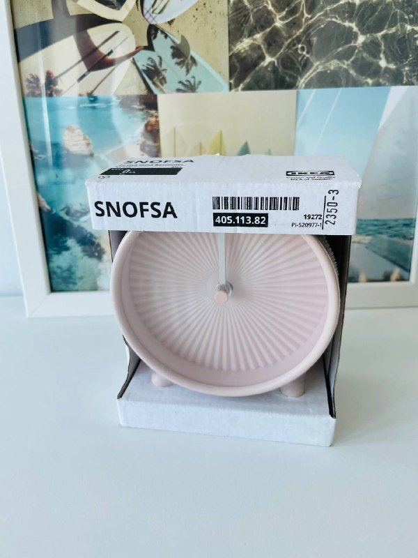 Шторка для ванны, розовые часы SNOFSA