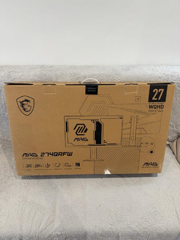 Монитор MSI MAG 274QRFW 2K 180HZ, подставка UGREEN, стол JYSK STAUNING 3