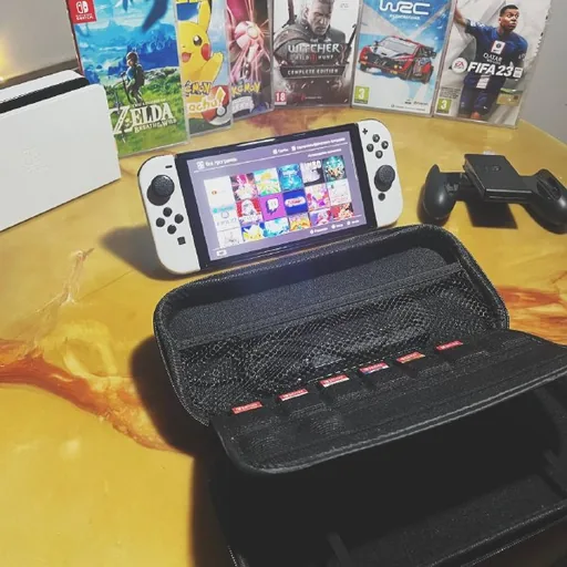 Nintendo Switch OLED белый, игры, аксессуары