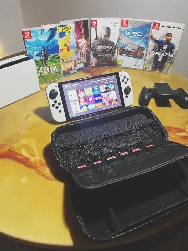 Nintendo Switch OLED белый, игры, аксессуары 1