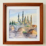 Картина «Каменный мост через реку Эбро» 2