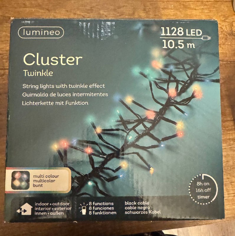 Гирлянда Lumineo Cluster Twinkle 1128 LED 10.5 м
