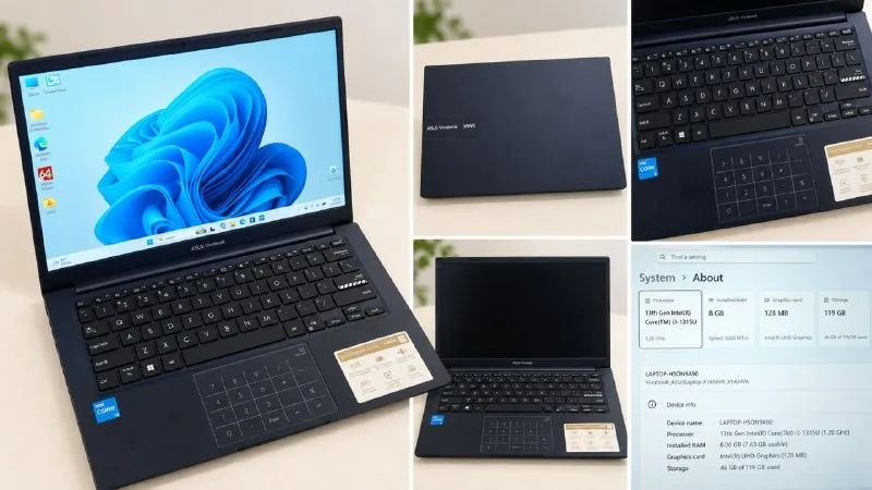 Ноутбук ASUS VivoBook i3-1315U 8GB 128GB