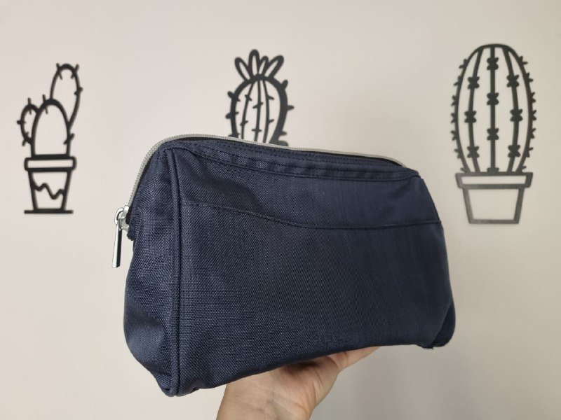 Деревянное карманное зеркало, большая косметичка, наклейки на флаконы 4