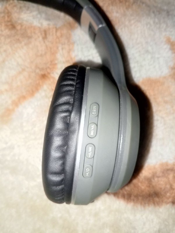 Беспроводные блютуз наушники складные темно-серые 3