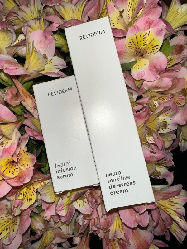 Reviderm Neuro sensitive de-stress cream, Hydro 2 infusion serum
