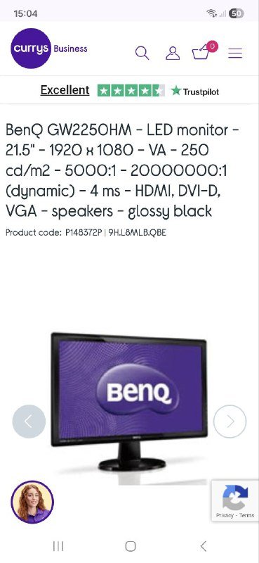22LED монитор BenQ dw2250hm 6