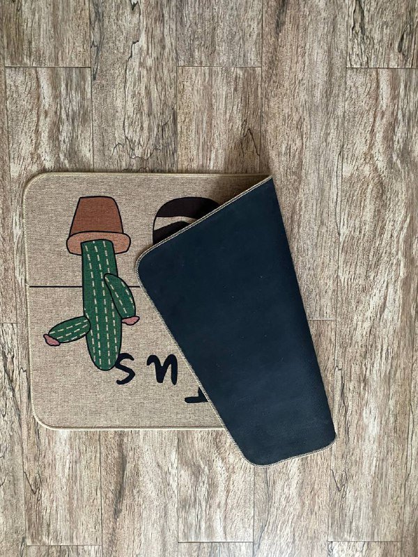 Коврик на прорезиненной основе с кактусами 2